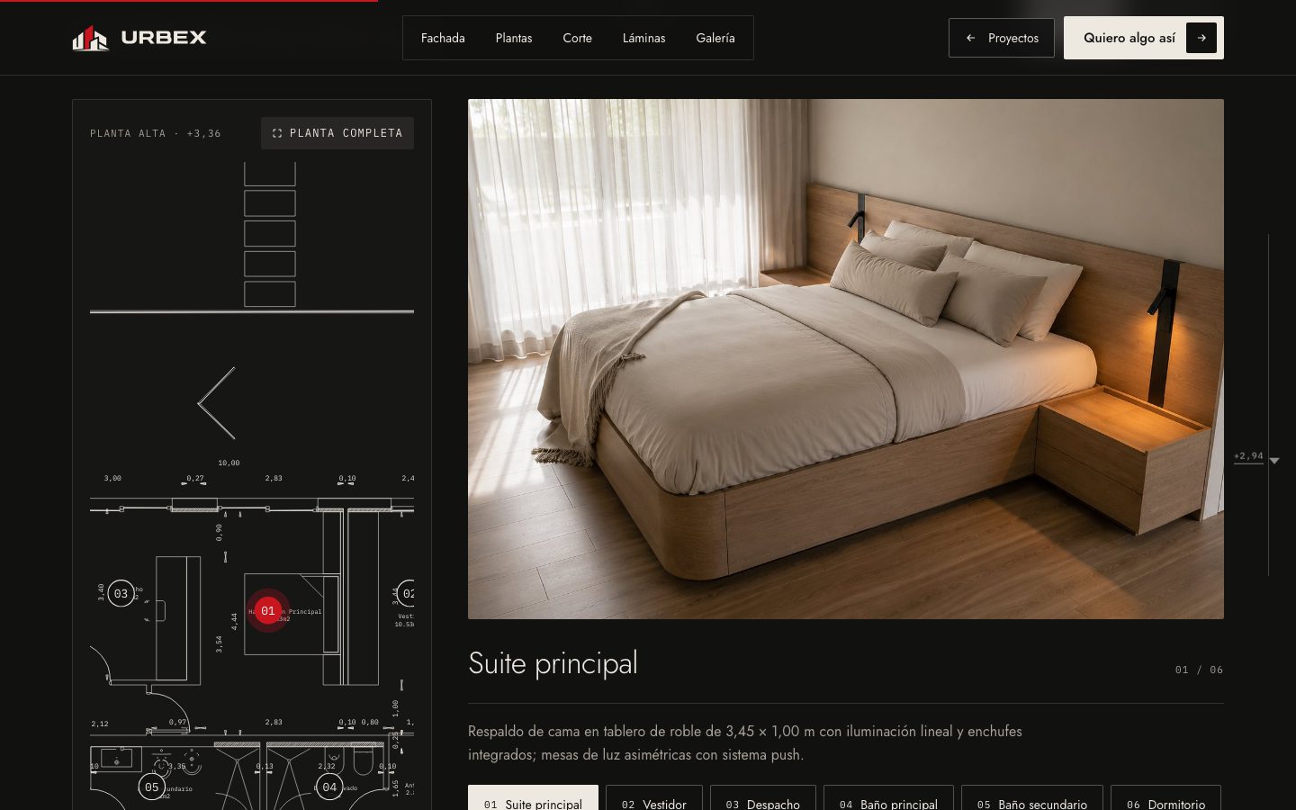 Interactive floor plans · URBEX